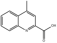 4-METHYLQUINOLINE-2-CARBOXYLIC ACID Structure