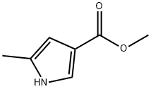1H-Pyrrole-3-carboxylic acid, 5-Methyl-, Methyl ester Structure