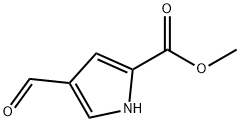 1H-Pyrrole-2-carboxylicacid,4-formyl-,methylester(9CI) 구조식 이미지