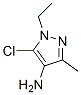 1H-Pyrazol-4-amine,  5-chloro-1-ethyl-3-methyl- 구조식 이미지