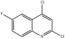 2,4-Dichloro-6-fluoroquinoline Structure