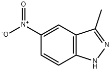 3-메틸-5-니트로-1H-인다졸 구조식 이미지