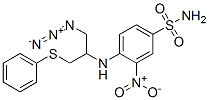 벤젠술폰아미드,4-[[1-(아지도메틸)-2-(페닐티오)에틸]아미노]-3-니트로- 구조식 이미지