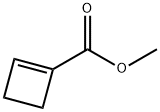 Cyclobutene-1-carboxylic acid methyl ester 구조식 이미지