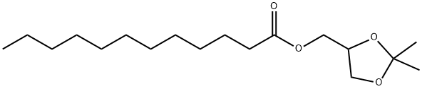 2,2-Dimethyl-4-dodecanoyloxymethyl-1,3-dioxolane Structure