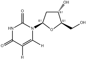 2'-DEOXYURIDINE-5,6-D2 Structure