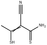 2-부텐티오아미드,2-시아노-3-메르캅토- 구조식 이미지