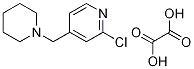 2-클로로-4-(1-피페리디닐메틸)피리딘에탄디오에이트 구조식 이미지