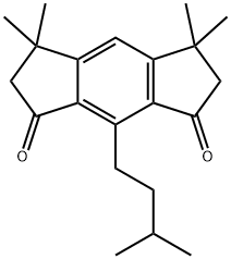 2,3,5,6-Tetrahydro-3,3,5,5-tetramethyl-8-(3-methylbutyl)-s-indacene-1,7-dione 구조식 이미지
