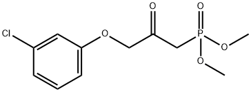 디메틸3-(3-클로로페녹시)-2-옥소프로필포스포네이트 구조식 이미지