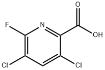 3,5-dichloro-6-fluoropicolinic acid Structure