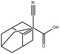 acetic acid, cyanotricyclo[3.3.1.1~3,7~]dec-2-ylidene- Structure