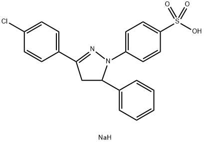 40691-09-6 sodium 4-[3-(4-chlorophenyl)-4,5-dihydro-5-phenyl-1H-pyrazol-1-yl]benzenesulphonate