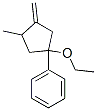 Benzene, (1-ethoxy-3-methyl-4-methylenecyclopentyl)- (9CI) Structure