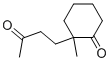 2-METHYL-2-(3-OXO-BUTYL)-CYCLOHEXANONE Structure