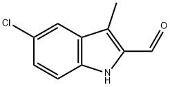 5-CHLORO-3-METHYL-1H-INDOLE-2-CARBALDEHYDE Structure