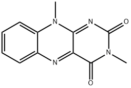 벤조(g)프테리딘-2,4(3H,10H)-디온,3,10-디메틸- 구조식 이미지