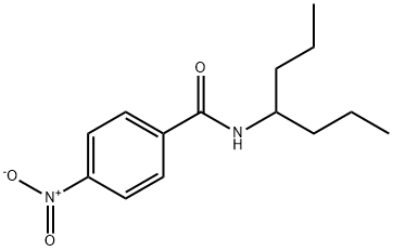 4-Nitro-N-(1-propylbutyl)benzamide 구조식 이미지