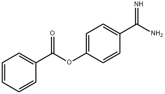 4-AMIDINOPHENYL BENZOATE HYDROCHLORIDE Structure