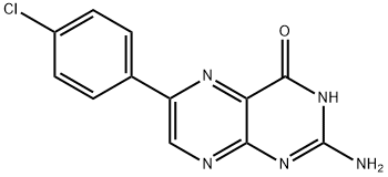 2-Amino-6-(4-chlorophenyl)-4(1H)-pteridinone 구조식 이미지