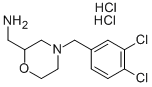 C-[4-(3,4-DICHLORO-BENZYL)-MORPHOLIN-2-YL]-METHYLAMINE DIHYDROCHLORIDE Structure