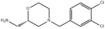 2-MorpholineMethanaMine, 4-[(3,4-dichlorophenyl)Methyl]-, (2S)- Structure