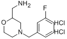 C-[4-(3-FLUORO-BENZYL)-MORPHOLIN-2-YL]-메틸아민이염화물 구조식 이미지