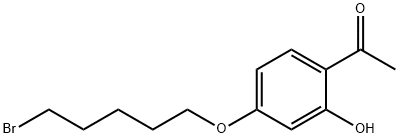 1-[4-[(5-BROMOPENTYL)OXY]-2-HYDROXYPHENYL]ETHAN-1-ONE Structure
