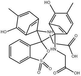 O-CRESOLSULFONPHTHALEIN-3',3''-BIS(METHYLAMINOACETIC ACID SODIUM SALT) 구조식 이미지