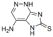 6H-Imidazo[4,5-c]pyridazine-6-thione,  4-amino-1,5-dihydro-  (9CI) 구조식 이미지