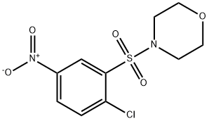 4-((2-클로로-5-니트로페닐)술포닐)모폴린 구조식 이미지