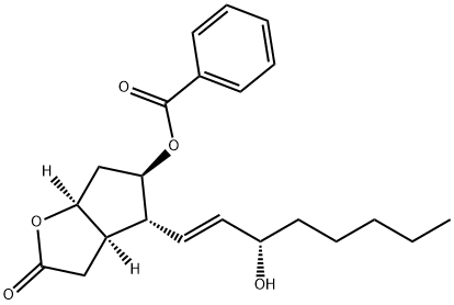 2H-Cyclopenta[b]furan-2-one, 5-(benzoyloxy)hexahydro-4-[(1E,3S)-3-hydroxy-1-octenyl]-, (3aR,4R,5R,6aS)- Structure