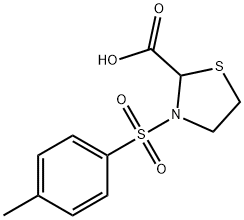 3-(TOLUENE-4-SULFONYL)-THIAZOLIDINE-2-CARBOXYLIC ACID Structure