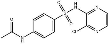 N-[4-[[(3-Chloropyrazin-2-yl)amino]sulfonyl]phenyl]acetamide Structure