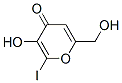 3-Hydroxy-6-(hydroxymethyl)-2-iodo-4H-pyran-4-one Structure