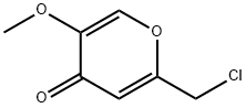 2-(클로로메틸)-5-메톡시-4H-피란-4-온(SALTDATA:FREE) 구조식 이미지