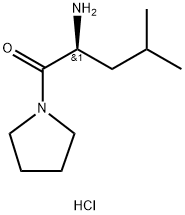 (S)-2-Amino-4-methyl-1-(pyrrolidin-1-yl)pentan-1-one hydrochloride Structure