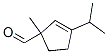 2-Cyclopentene-1-carboxaldehyde, 1-methyl-3-(1-methylethyl)- (9CI) Structure