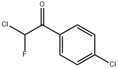 Ethanone, 2-chloro-1-(4-chlorophenyl)-2-fluoro- (9CI) Structure