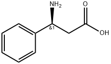 (S)-3-Amino-3-phenylpropanoic acid 구조식 이미지