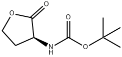 (S)-(-)-alpha-(Boc-Amino)-gamma-butyrolactone Structure