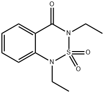 1,3-Diethyl-1H-2,1,3-benzothiadiazin-4(3H)-one 2,2-dioxide Structure