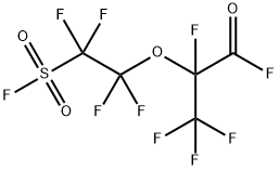 2,3,3,3-tetrafluoro-2-[1,1,2,2-tetrafluoro-2-(fluorosulphonyl)ethoxy]propionyl fluoride  Structure