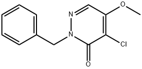 2-BENZYL-4-CHLORO-5-METHOXY-3(2H)-PYRIDAZINONE Structure