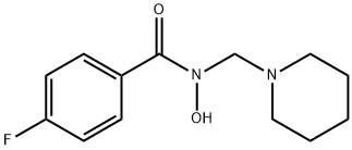 4-Fluoro-N-(1-piperidinylmethyl)benzohydroxamic acid Structure