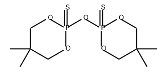 2,2'-옥시비스[5,5-디메틸-1,3,2-디옥사포스포리난] 2,2'-디설파이드 구조식 이미지