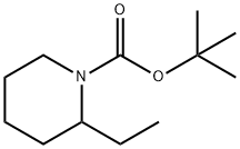 1-피페리딘카르복실산,2-에틸-,1,1-디메틸에틸에스테르(9CI) 구조식 이미지