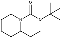 1-Piperidinecarboxylicacid,2-ethyl-6-methyl-,1,1-dimethylethylester(9CI) 구조식 이미지