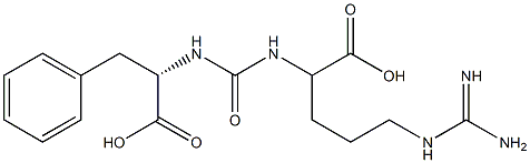 N-[[[(S)-4-[(Aminoiminomethyl)amino]-1-carboxybutyl]amino]carbonyl]-L-phenylalanine Structure