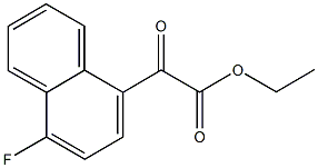 에틸4-플루오로-1-나프토일포름산염 구조식 이미지